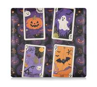 Purple Mysterious Tarot for Halloween Leather Registration and Insurance Card Holder Essential Wallet Case for Driver Auto Owners Trailer Motorcycle Boat