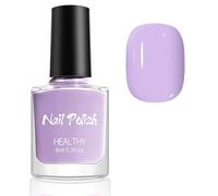 Purple Nail Polish, Lilac Pastel Mauve Nail Varnish, Quick Dry Breathable Spring Summer Lavender Violets Nail Polish, Long Lasting No UV Needed DIY Nail Art Manicure for Women