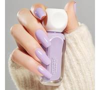 Purple Nail Polish, Lilac Pastel Nail Polish, Quick Dry Breathable Mauve Nail Varnish, Spring Summer Lavender Violets Long Lasting No UV Needed DIY Nail Art Manicure for Women, 10ML