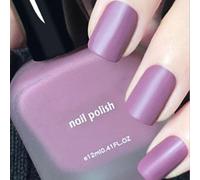 Purple Nail Polish, Matte Nail Varnish, Quick Dry Nail polish No Need for UV Curing, Long Lasting Frosted Matte Nail Polish for DIY Salon Manicure at Home Non-Toxic Cruelty Free, Vegan (33#Purple)