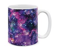 Purple Nebula Galaxy Mug Cute Coffee Mug Funny Ceramic Drinkware for Milk Office Cappuccino Kitchen 330Ml