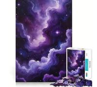 Purple Nebula - Sagittarius Zodiac Sign Jigsaw Puzzles 1000 Pieces for Teenagers Recall Boost Serene Time Smooth Cut Elegant Gift (50x75cm)