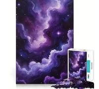 Purple Nebula - Sagittarius Zodiac Sign Jigsaw Puzzles for Adults1000 Pieces Recall Upgrade Peaceful Time Tight Cut Santa Wish List (38x52cm)