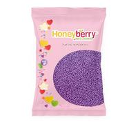 Purple Nonpareils Sprinkles 55g Sachet - Natural Edible Hundreds & Thousands Decorating Sprinkles - Perfect for Baking, Cupcake and Cake Decorations, Ice Cream, Desserts and Icing Decoration Toppers