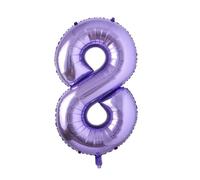 Purple Number 8 - Large Helium Foil Balloon - Birthday Party Wedding Anniversary Decoration - 101cm