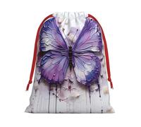 Purple Oil Painting Butterfly S Patterned Gift Bags - Add a touch of formality to weddings, Christmas, birthdays, and anniversaries - (S - L)