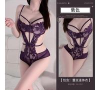 (purple, one size fits all) Fun perspective onesie female sexy suit pure desire free royal sister temptation purple lace