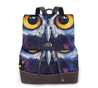 Purple owl Ladies Travel Fashion Back Pack,Casual backpack,Print Women's leather backpack for Work