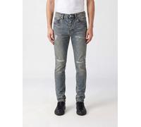 PURPLE P001 Mid-Rise Slim Fit Stretch Denim Jeans with Worn Effect - Size: 32 - male