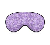Purple Paisley Unisex Light-Blocking Eye Mask Sleep Mask Suitable for Naps at Home, in The Office, and on Airplanes