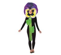Purple Pansy Adult Costume One Size