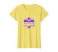 Purple Passion: Boys' Stellar Heart Adventure T-Shirt, Women, Lemon, XXL