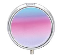Purple Pastel Colors Pill Box Cute Medicine Organizer Travel Pillbox Waterproof Portable Pill Container Holder to Hold Vitamins Medication Fish Oil and Supplements