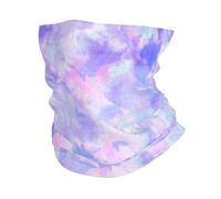 Purple Pastel Tie Dye,Bandana Neck Gaiters Multifunctional Headwear Scarf Face Shield Headband Neck Warmer Tube