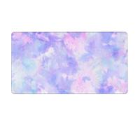 Purple Pastel Tie Dye,Mouse Pad Large Desk Pad Computer Keyboard Mouse Mat with Non Slip Rubber Base 40 x 70 cm