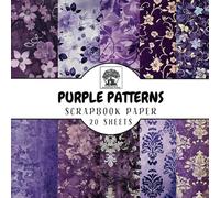 Purple Pattern Scrapbook Paper: 20 Double-Sided Purple Pattern Sheets for Scrapbooking, Junk Journals, Card Making, Decoupage, Origami, Paper Crafts, ... Media (Scrapbook Paper by Somerset Press)