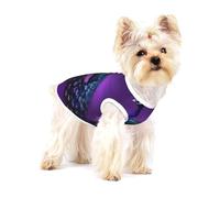 Purple Peacock Pattern Print Dog Shirt,Dog Shirt Vest for Small Breeds Like Chihuahuas,Yorkies, and Puppies