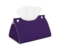 Purple Peacock Pattern Print Oblong Tissue Box Holder Cover For Home Bathroom And Kitchen Living Room Office