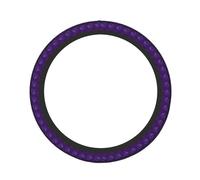 Purple Peacock Pattern Print Practical Car Steering Wheel Protector Cars Trucks Stylish Decoration Eco-Friendly
