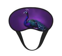 Purple Peacock Pattern Print Sleep Mask Soft Cover Eye No Pressure for Sleeping, Eye Masks for Side Sleepers