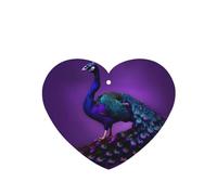 Purple Peacock Pattern Printing 10 Pcs Air Freshener Cards,Car Scented Hanging Sheets Air Freshener Set For Car Decoration