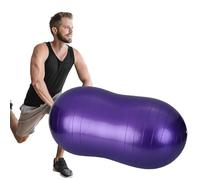 Purple Peanut ball for fitness and weight loss Exercise giant inflatable ball with Pump yoga ball and gymnastics equipment or gym ball for adults large exercise ball Exercise ball with pump