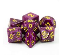 Purple Pearl RPG Dice - Full Polyhedral Set - 'Plum'