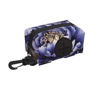 Purple Peonies Pet travel garbage bag storage bag Essentials for hiking or camping in the countryside Ensure you have an enjoyable experience