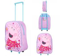 Purple Peppa Pig Kids Folding Trolley Bag