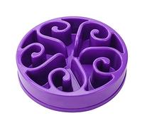 Purple,Pet Slow Feeder Labyrinth Dog Bowl To Prevent Choking And Indigestion Spiral Puzzle Design Non-Slip Cat And Dog Pet Bowl Supplies