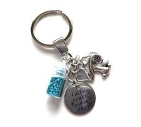 Purple Petals Jewellery Box Handmade Fairy Pixie Charm Keyring - Complete with Tibetan Lucky Charms