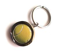 Purple Petals Jewellery Box Handmade Sports Inspired - Silver Plated - Tennis Ball Inspired Keyring - Boxed Gift