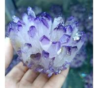 Purple Phantom Crystal Cluster Ornament (Size : 600-650g) Gemstone Stone