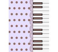 Purple Piano Tile Polka Dot Composition Notebook