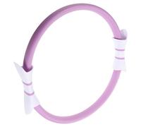 Purple Pilates Exercise Ring for Inner Thigh Workout and Pelvic Training | Pp Glass Fibre Build, Nbr and Silicone Grip Pads, Foam Covered Handles, for Home Sessions