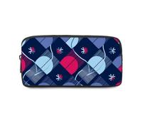 Purple Pill Shaped Ovals Pencil Case Secondary School with Zip Up Boy Pencil Cases for School Pen Organiser Back to Stationery Secondary High College Sixth Form Stationery Gifts for Women Men