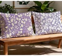 Purple Pillowcase Leaf Cushion Covers set of 2 Large Pillow Cases 24x36in Rectangle Cushion Covers,2026 New Velvet Duplex Print Sofa Pillows for Winter Autumn Bed Living Room Home Decor Gifts O-284O