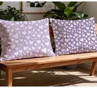 Purple Pillowcase Love Cushion Covers set of 2 Pillow Cases 16x28in Rectangle Cushion Covers,2026 New Velvet Duplex Print Sofa Pillows for Winter Autumn Couch Sofa Living Room Home Decor Gifts O-1034O