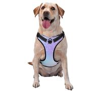 Purple Pink Glitter Ombre Blue Gradient,Pet Harness,Adjustable Reflective Dog Harness,Pet Leash Vest,L