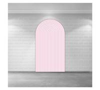Purple Pink Marble Texture Gold Arched Chiara Backdrop Cover for Birthday Wedding Decorations Doubleside Elastic For Wedding Party Birthday Decoration(Cover2,120x220cm)