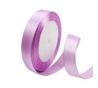 Purple Pink Satin Ribbon 10mm, 23 Meters Pink Fabric Ribbons Double Sided Silk Ribbons for Gift Wrapping, Crafting, Hair Bows, Balloons, Sewing, Wreaths, Cakes, Wedding Party, Christmas Decoration
