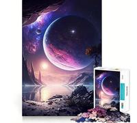 Purple Planet Landscape Jigsaw Puzzle 1000 Piece for Adults Logic Boost Toy Together Fun Premium Edge Stylish Gift (50x75cm)
