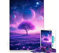 Purple Planet Landscape Jigsaw Puzzles for Adults1000 Piece Strengthen Memory Home Activity Clean Edge Festive Gift (50x75cm)
