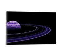 Purple Planet World 4k Poster Poster Vintage Art, Wall Canvas, Decoration Aesthetic, Living Room, Kids Room Dormitory, Cafe, Bathroom, Suitable for Bedroom, Gym, Cool Classic 08x12inch(20x30cm) Frame-
