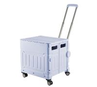 Purple Plastic Folding Craft/Sewing & Hobby Trolley