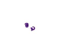 Purple Plastic Mini Magnetic Hooks For Fridge, Office, Whiteboard, Noticeboard, Filing Cabinet - 12mm Dia X 20mm Tall - Pack Of 2