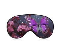 Purple Plum Butterfly Eye Mask Sleep Mask Eye Masks for Sleep Sleep Masks for Women Men Sleeping Mask Travel Eye Mask Sleep Mask Blackout Funny Sleep Mask Cute Sleep Mask