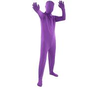 Purple Polyvinyl Chloride Screen Bodysuit, Photography Chromakey Suit, Elastic and Washable Full Body Suit with Zipper for Live Broadcast, Online Product Photos, (180cm)