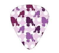 Purple Poodle Polka Dot Guitar Paddle 12 Pack Guitar Pickup Suitable For Playing Acoustic Guitars, Electric Guitars, Etc.