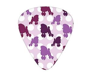 Purple Poodle Polka Dot Guitar Paddle 12 Pack Guitar Pickup Suitable For Playing Acoustic Guitars, Electric Guitars, Etc.